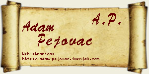 Adam Pejovac vizit kartica